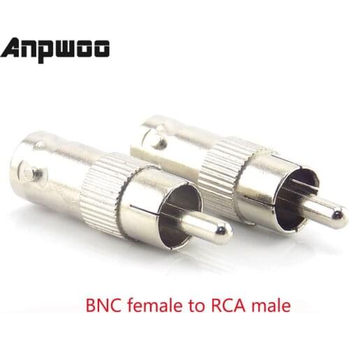 2/5/10Pcs BNC Female Connector to Female BNC Male to Male RCA Female BNC female to RCA Male Adapter Plug for System CCTV Camera
