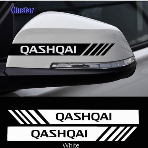 2pcs Car Rearvie Mirror Sticker For Nissan QASHQAI