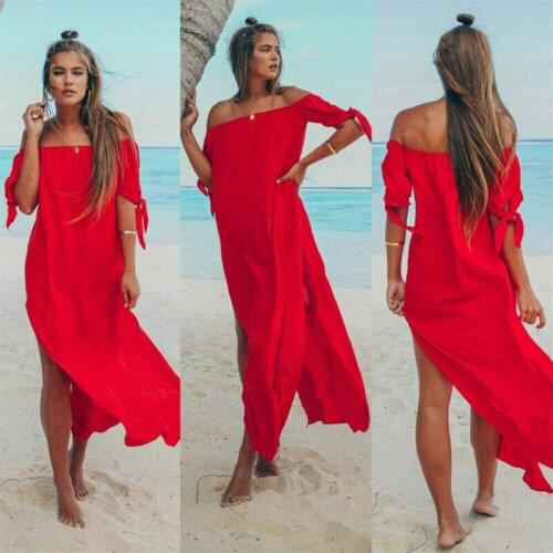 2020 Fashion Women Girl Bikini Cover Up Swimwear Bathing Suit Summer Beach Dress Tops Hot Sundress