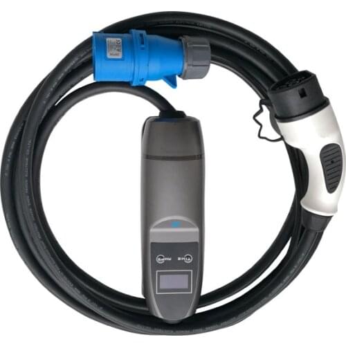 3 pin red cee ev charging pile 32 amp ev charging cable electric vehicle fast charger