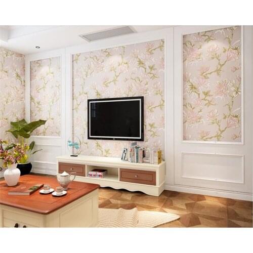 Beibehang three-dimensional personality 3d wallpaper Idyllic American-style living room nonwoven bedroom wedding room wall paper