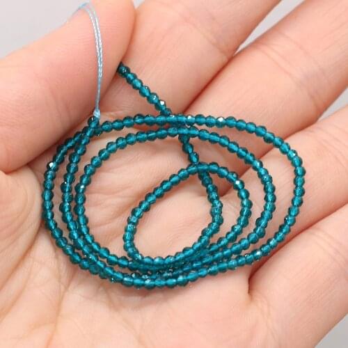 Beads Exquisite Natural Semi-Precious Stone Spinel Ink-Blue Colour Loose Bead for Girl Jewelry Making DIY Bracelet Necklace