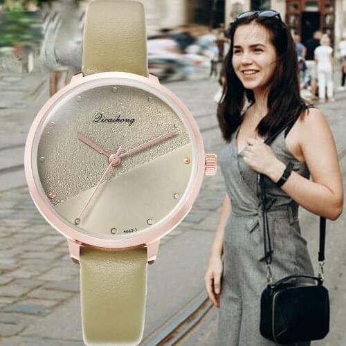 Yin Yang Face Studs Fashion Belt Watch Fashion Brand Watches Female Ladies Quartz Unisex Casual Wrist Watch Clock montre femme