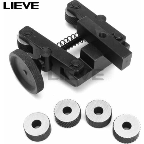 Knurling Knurler Tool Holder Linear Knurl Tool Lathe Adjustable Shank with Wheels Lathe Tools gauge tool