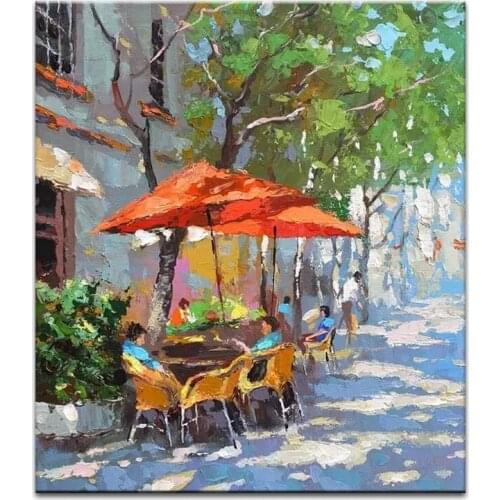 DONGMEI OILPAINTING Hand Painted oil painting Home Decoration painting Knife Painting landscape pictures DM1705045