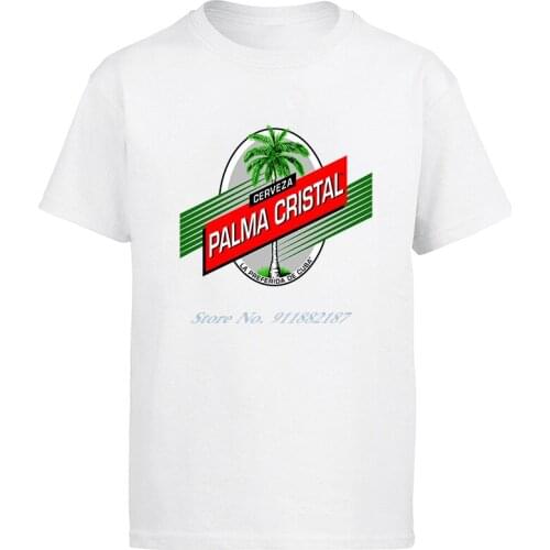 New mens Cerzeva Cuba Cristal Beer Logo Graphic Vintage Fashion Cool Tops Short Sleeve Harajuku Men clothing