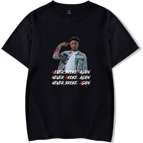YoungBoy Never Broke Again T shirts Men/Women Print Rapper Singer Character Patterns Personality Short Sleeve T-shirt