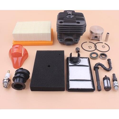 49mm Cylinder Piston Kit For Stihl TS400 TS 400 Intake Manifold Air Filter Cleaner Set Decompression Valve Cut Off Saw