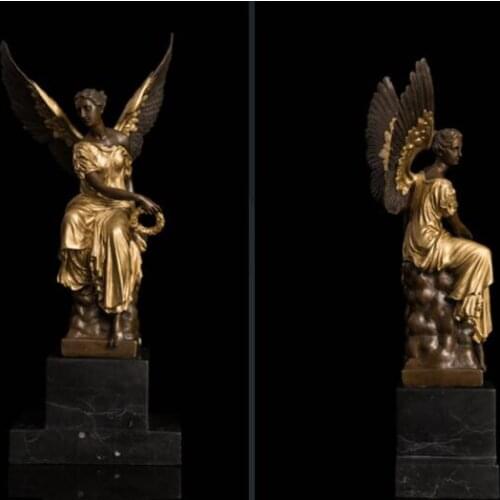 Copper angel,angel sculpture ,godness statue,angel for opening ceremony present