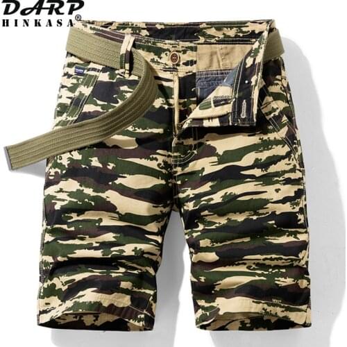2021 Summer New Camouflage Men Cargo Shorts Army Green Jogger Tactical Military Cargo Shorts Men Cotton Casual Loose Men Shorts