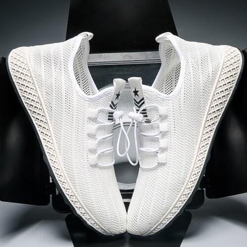 Spring And Summer New Casual Mens Shoes Comfortable Sports Shoes Non-Slip Running Shoes Breathable Iazy Shoes Mens Net Shoes