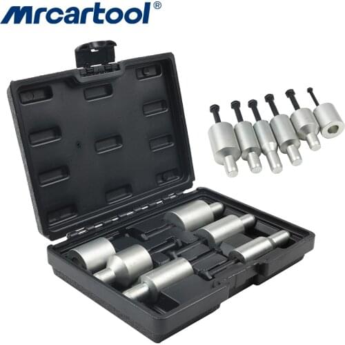 MR CARTOOL 6 PCS 6853SAC Clutch Alignment Tool Kits Centering Mandrill Mandrel Car Clutch Mandrel Timing Tool Set For BMW