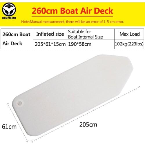 260cm PVC Wear-resistant Inflatable Deck Drop Stitch Foldable Inflatable Boat Bottom Air Deck