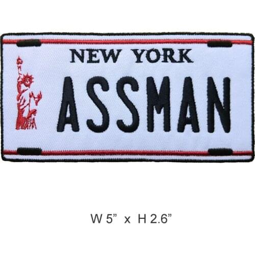 10pcs New York Man Logo Embroidered Iron On Patch, Liberty Godness Sport Badge Jacket Fabric Clothing Accessories DIY