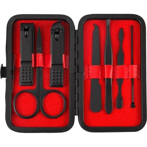 New Portable 7PCS/15PCS Stainless Steel Nail Tools Set Beauty Manicure Kit Nail Clipper Clamp Pliers Scissors Set