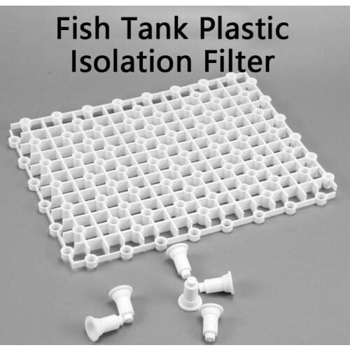 Fish Tank Plastic Isolation Divider Filter Patition Board Aquarium Net Divider Holder Filter Accessories Cleaning Tool 1 Pcs