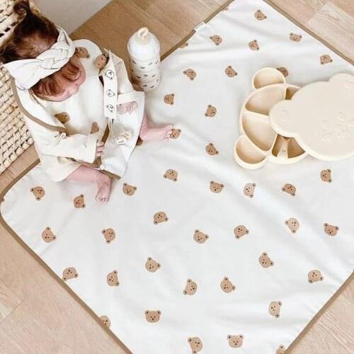 1-2PCS Waterproof Baby Diaper Changing Pad Washable Newborn Urine Pad Changing Pad Liners for Crib Cradles Reusable Diaper Pad