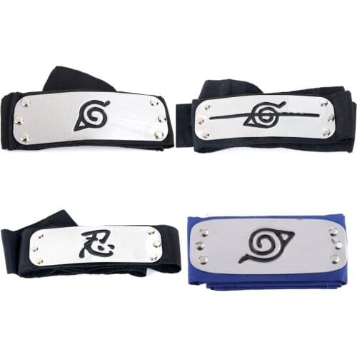 Ninja Headband for Cosplay Metal Plated Headwear Ninja Warrior Belt Flapper Headwear Toys Props Halloween Childrens Gift