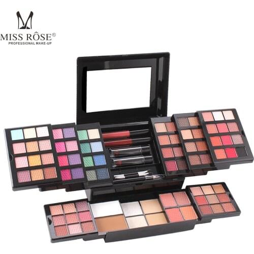 Professional Makeup Kit Makeup Set Matte Shimmer Eyeshadow Palette Acrylic Box Pressed Powder Blush Lipstick Nail Polish Set