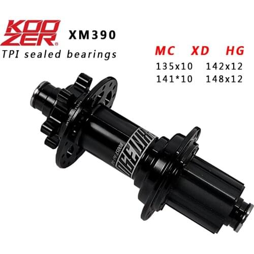 21 KOOZER XM390 Bicycle Hub TPI sealed 4 bearing mountain bike hub 72 ring 32 hole quick release lock THru For 8 9 10 11 12Speed
