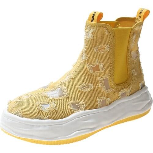 High top breathable canvas shoes 2021 summer new fashion comfortable street shooting Casual Short Boots womens shoes