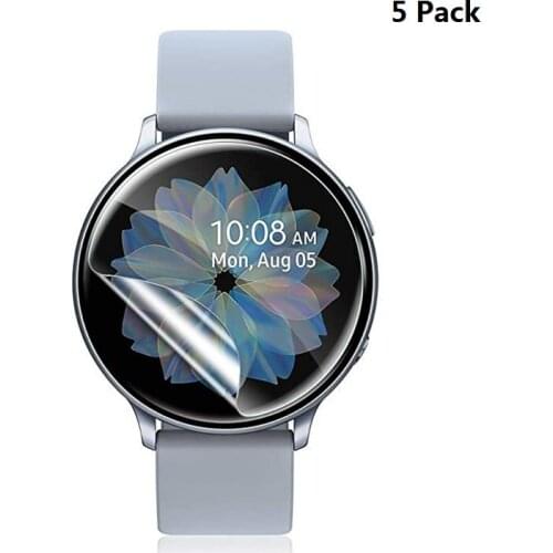 Soft Film for Samsung Galaxy Watch Active 2 44mm 40mm Screen Protector Max Coverage Cover For Galaxy Watch Active 2 Film 5Pack