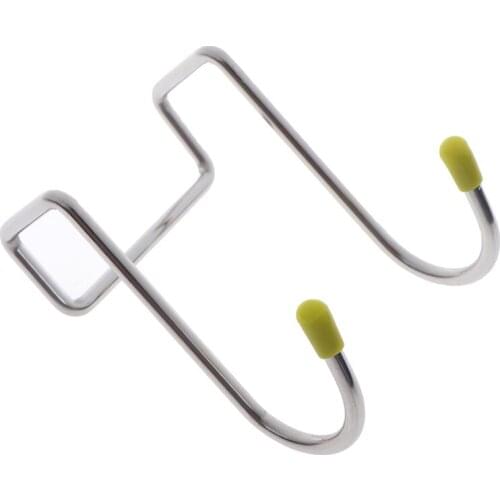 1PC Bathroom Kitchen Double S Shape Stainless Steel Storage Hook For Wall And Door Organizer Accessories