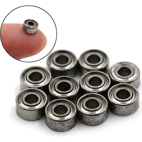 10 Pcs/Lot Model Bearing Steel Deep Groove Ball Bearing MR52zz Miniature Metal Shielded Metric Radial Ball Bearing