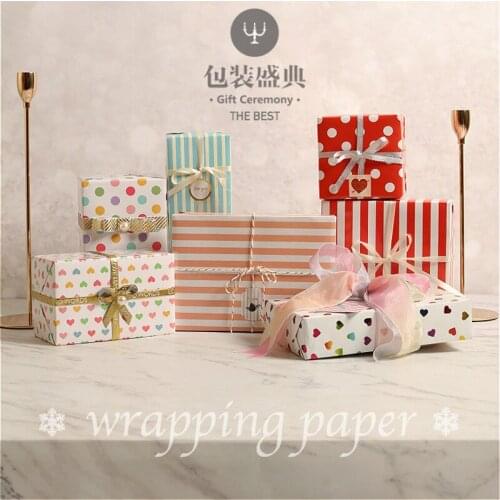 10pcs Waterproof Birthday Gift Paper Cover Paper 70x50cm Party Decoration Wrapping Paper