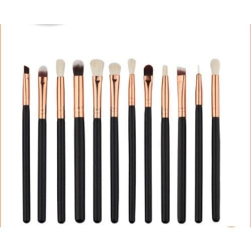 12PCS/set Powder Foundation Makeup Brushes Set Pro Eye Shadow Eyebrow Blush Contour Lip Cosmetic Makeup Tools 100sets
