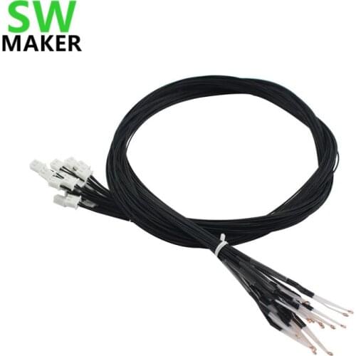 2pcs TEVO Tarantula NTC thermistor temperature sensor 1m length for TEV/O Tarantula 3D printer spare parts