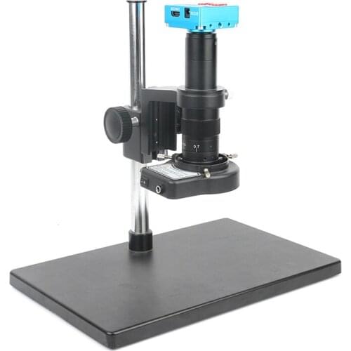 21MP 1080P 60F/S High Speed Video HDMI Microscope Camera Set 180X/300X C-Mount Lens TF Card Video Recorder For Phone PCB Repair