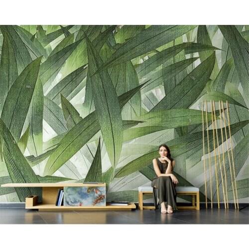Beibehang Angepasst moderne erweiterte dekorative malerei grün pflanzen TV hintergrund tapete wand papers home decor