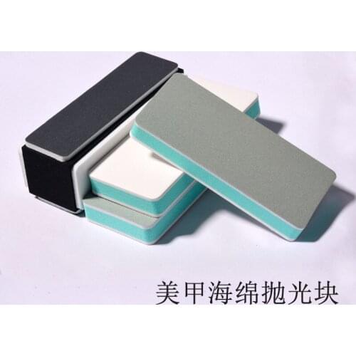 Nail Polishing Block Nail Tools Double-sided Polishing Board Rubbing Walnut Polishing Block Rubbing Silver Block Buffer Manicure