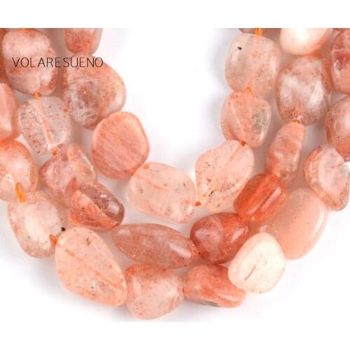 Black Red Sun Stone Natural Loose Beads 15” Strand 8-10mm Spacer Beads For Charm Necklace Bracelet Accessory Jewelry Making