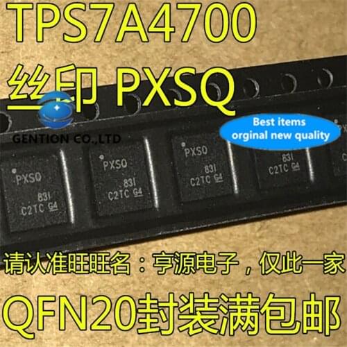 5Pcs TPS7A4700 TPS7A4700RGWR Silkscreen PXSQ PXSO Power supply regulator chip QFN20 in stock 100% new and original