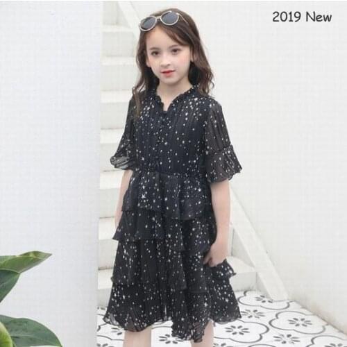 Baby Girl Clothes Summer Sweet Little Girl Ruffles Cotton Dress Size 6 7 8 9 10 12 years Kids School Teenage Clothinges