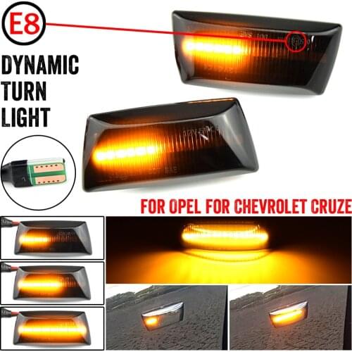 For Opel Astra H MK5 Insignia Zafira Corsa D MK4 Meriva Adam Led Dynamic Turn Signal Light Side Fender Marker Sequential Blinker