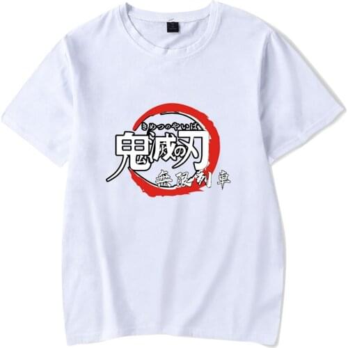 2020 New Japan Demon Slayer 2D Summer Anime Casual T-Shirt Men/Women Cotton Short Sleeve O-Neck Shirts