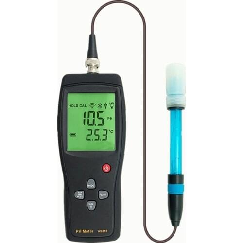 Hot Sale High Precision Digital PH Meter the Soil PH Meter AS218 0.00~14.00pH Moisture measuring Instrument Water PH Tester