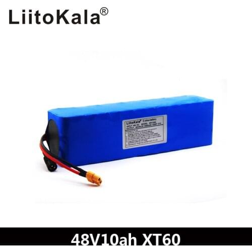 LiitoKala 48V 10ah 13s3p High Power 18650 Battery Electric Vehicle Electric Motorcycle DIY Battery BMS Protection XT60 Plug