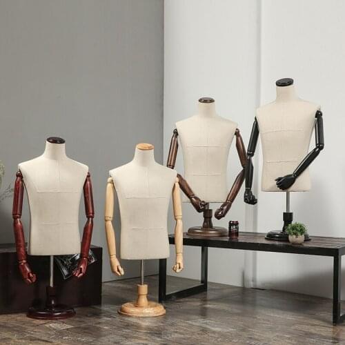 Best Quality Men Model With Solid Wooden Hands Mannequin Best Quality Customized