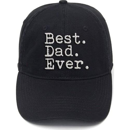 Lyprerazy Best Dad Ever Fathers Day Dad Gifts Washed Cotton Adjustable Men Women Unisex Hip Hop Cool Flock Printing Baseball Cap