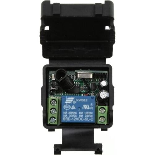 Mini Size DC 12V 24V 1CH 1CH 10A Wireless Remote Control Switch Receiver ,315/433.92 MHz/lamp/ window/Garage Door
