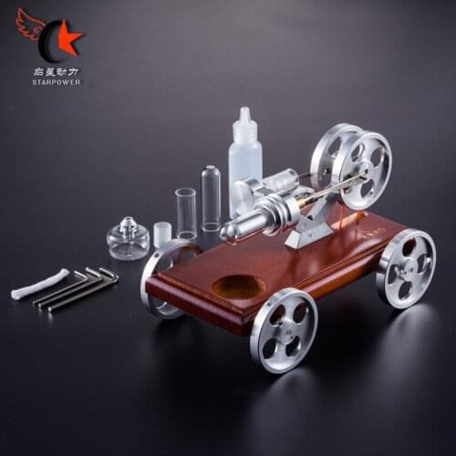 Stirling Principle Engine Model Toy Car Green Environment Protection Interesting Science