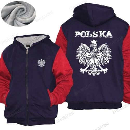 Male shubuzhi warm coat thick hoody Poland Polen Republic Of Poland Pl Fashion Unisex jacket Euro Size men cotton Fleece hoody