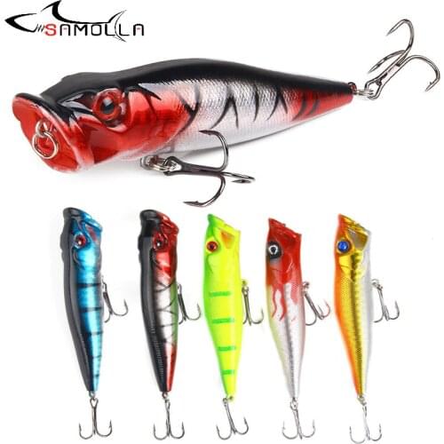 Popper Fishing Lures Weights 9cm12.5g Topwater Lure Whopper Popper Saltwater Lures Fake Bait Articulos De Pesca Isca Artificial