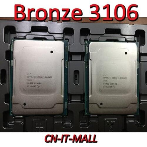 Pulled Xeon Bronze 3106 Server cpu 1.7G 11M 8Core 8 Thread LGA3647 Processor
