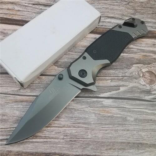 205mm 5CR15MOV stainless steel folding knife G10 handle Lightweight and wear-resistant,, camping pocket knife, sharp durable