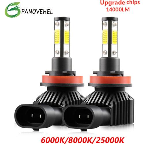4 Side 360 Degree H7 LED Car Headlight LED 14000LM H1 H3 H4 H8 H9 H11 Led Headlight Bulb HB3 9005 HB4 9006 Car Lights 6000K
